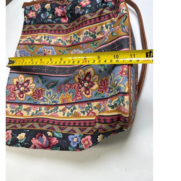 Richmark Vintage Floral Patchwork Crossbody Purse Made in USA Denim Retro Granny - Picture 12 of 13
